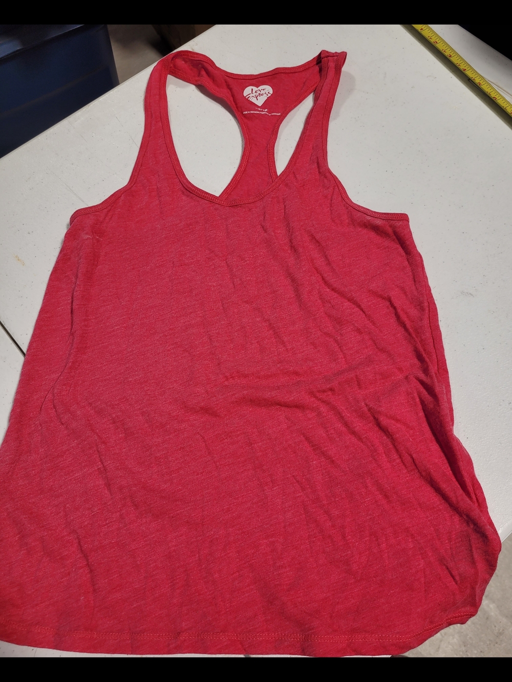 Express Women’s Coral Racerback Tank Top